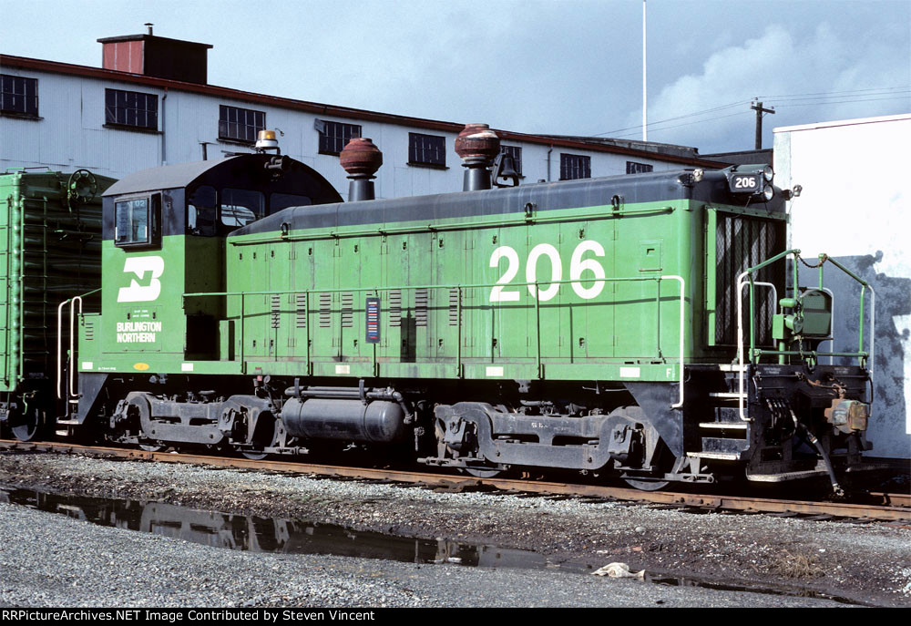 Burlington Northern SW1200 BN #206